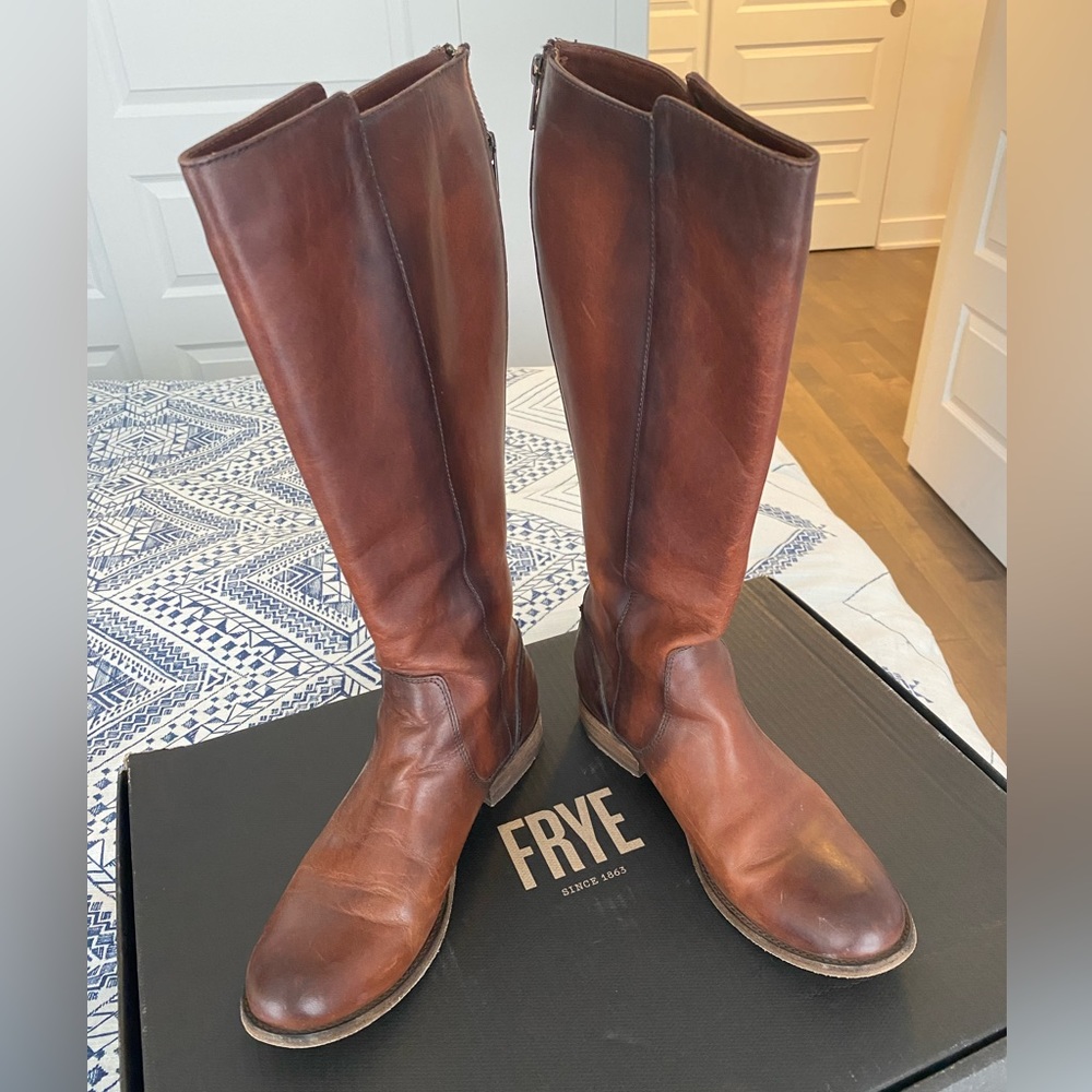Fye boots brown 100% leather